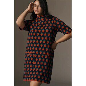 NWT Size 1X - Anthropologie The Annalise Mock Neck Mini Sweater Dress